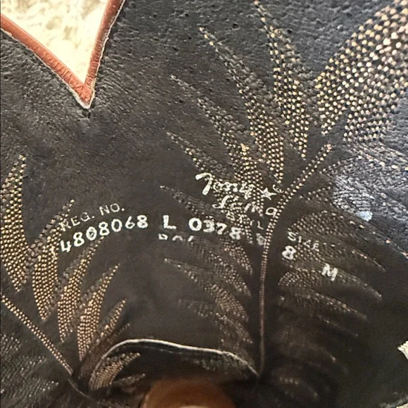 Tony Lama white and brown cowboy boots two toned wing tip vintage collectors 8 - Picture 11 of 12